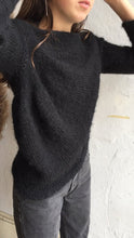 Load image into Gallery viewer, Stellapop Asymmetrical Sweater in Black.

